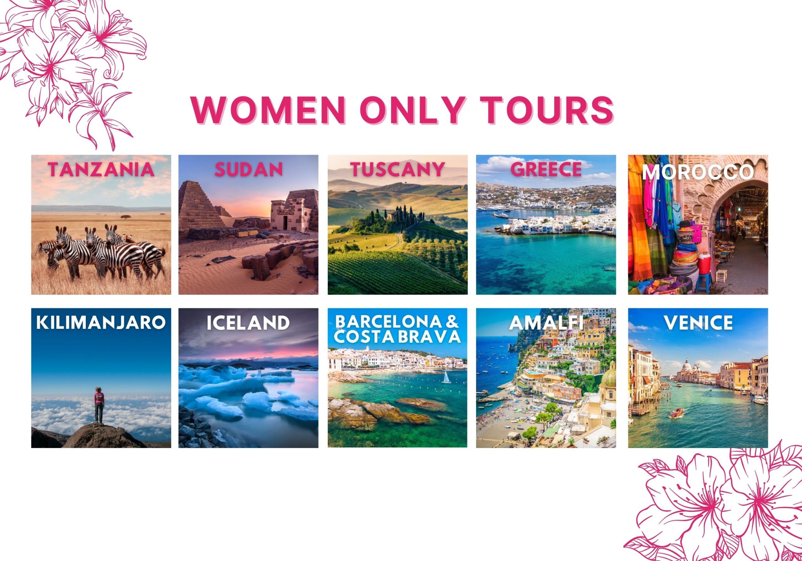 Exclusive womenonly tours